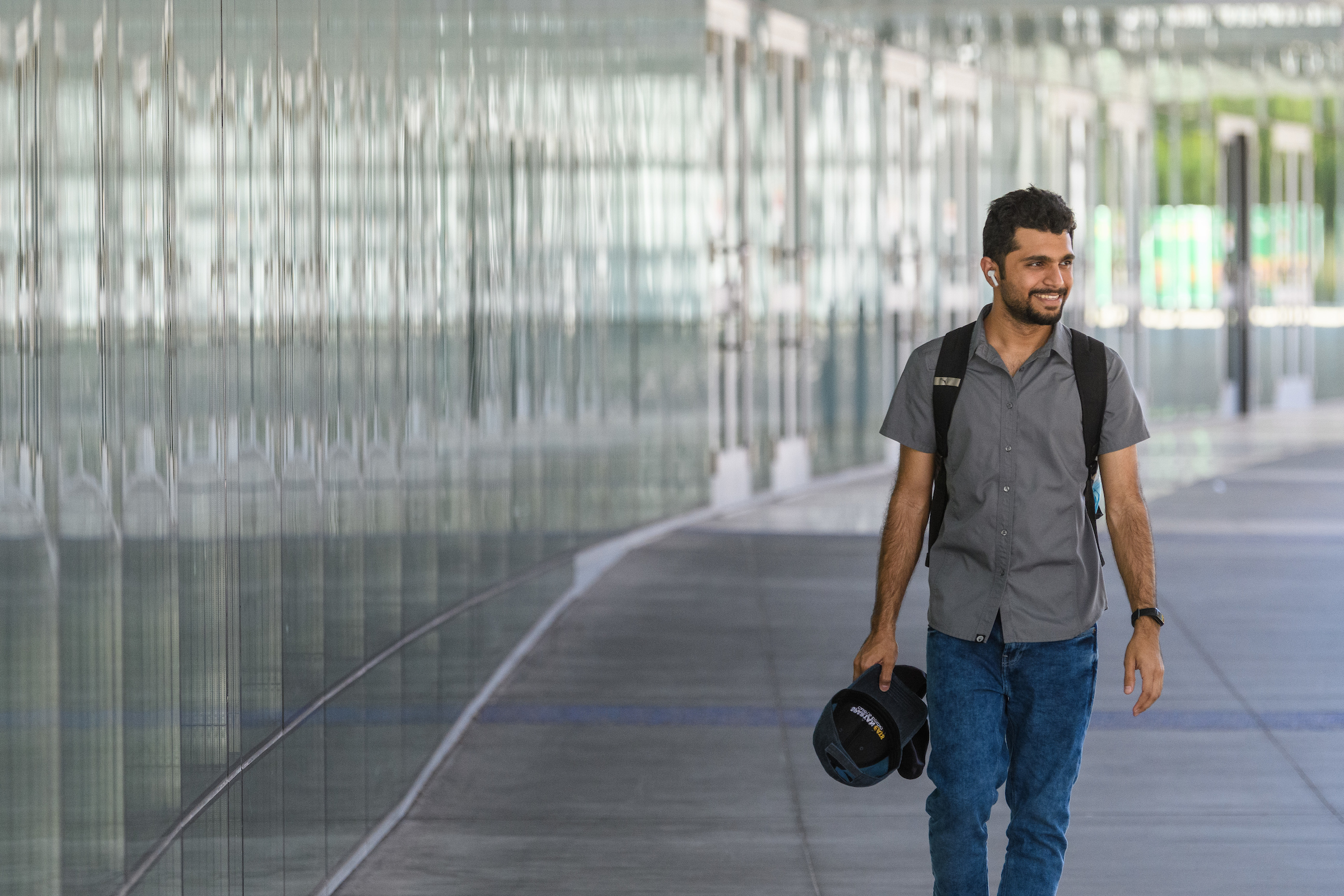 Student walking