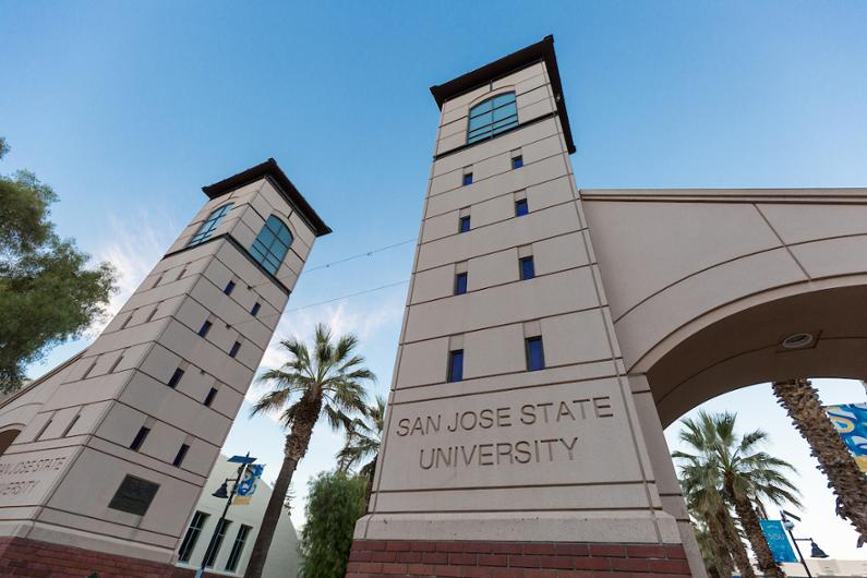 SJSU Gates on campus.