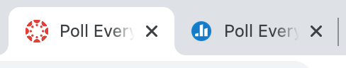 Poll Everywhere browser tab
