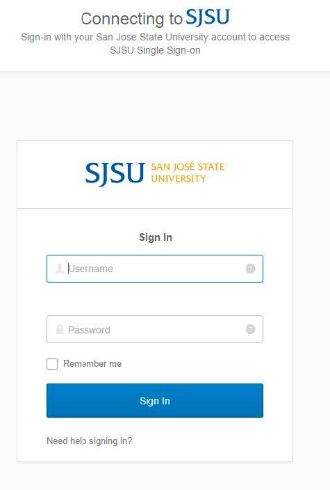 sjsu login