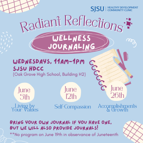 Summer wellness journaling flier