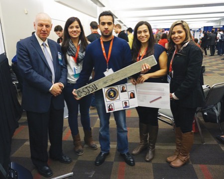 Akthem Al-Manaseer with students