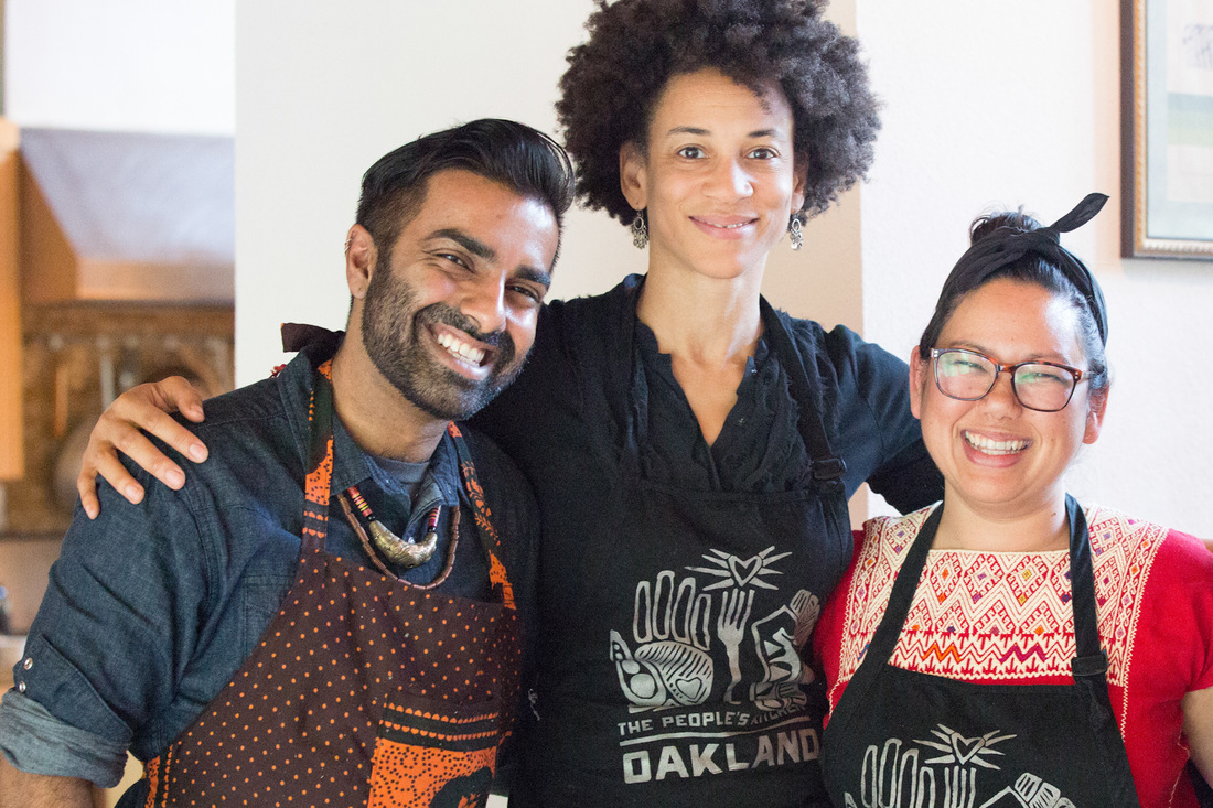 PKC Co-Founders Saqib Keval, Jocelyn Jackson, and Sita Bhaumik at the Montalvo Arts Center's Lucas Artist Residency Program.  Photo: Tina Case Photography