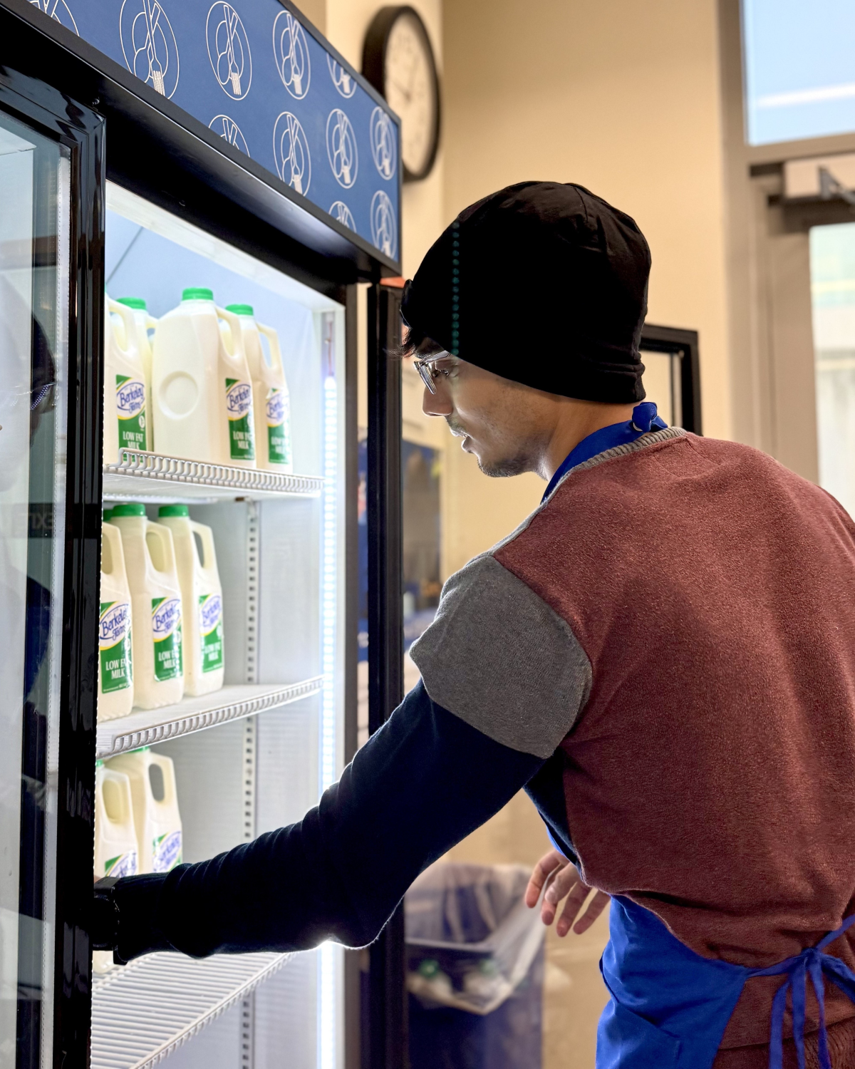 student stocking items