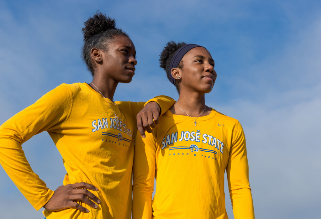 SJSU Track and Field students. Photo by David Schmitz.